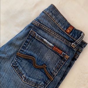 Leather embellished 7 For all Mankind - Size 26